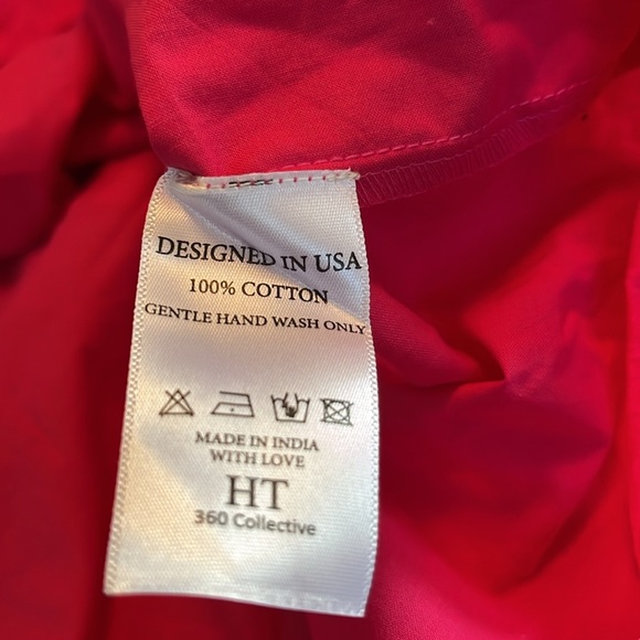 HT 360 COLLECTIVE RUFFLED TIERED MINI SKIRT. SIZE M. NWT. FUCHSIA - Picture 7 of 7